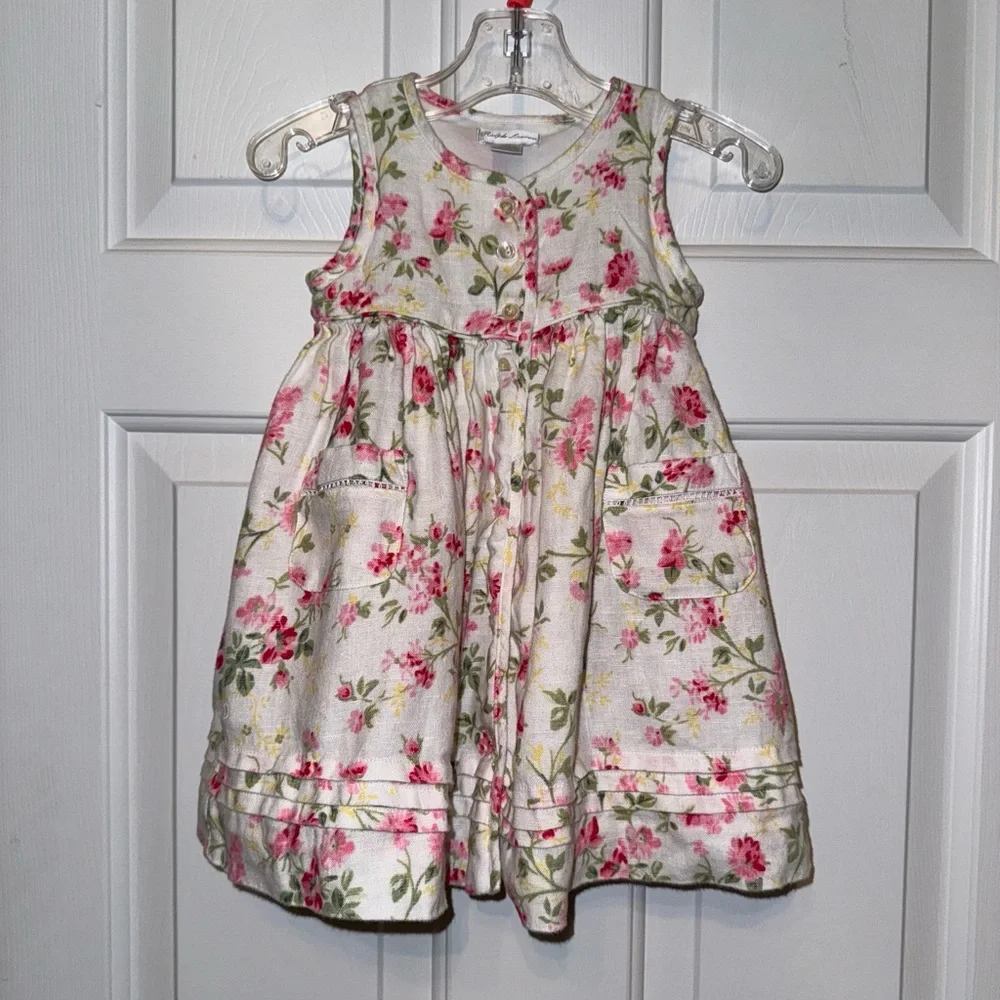 Ralph Lauren Button Up A-Line Sundress Size 12M